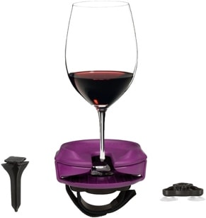 portable holder for wine glasses image